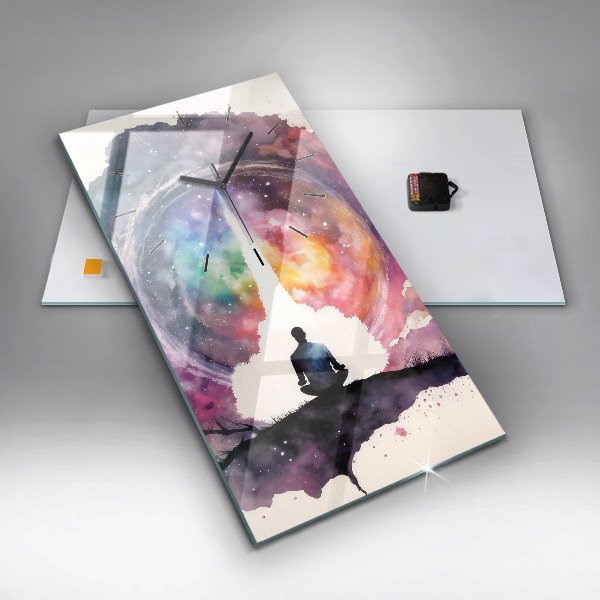 Orologio verticale in vetro Stile di vita meditativo