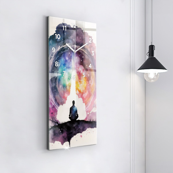 Orologio verticale in vetro Stile di vita meditativo