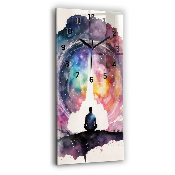 Orologio verticale in vetro Stile di vita meditativo