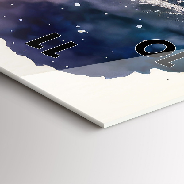 Orologio verticale in vetro Stile di vita meditativo