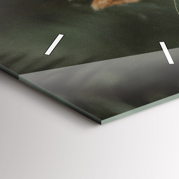 Orologio verticale in vetro Scoiattolo e natura selvaggia