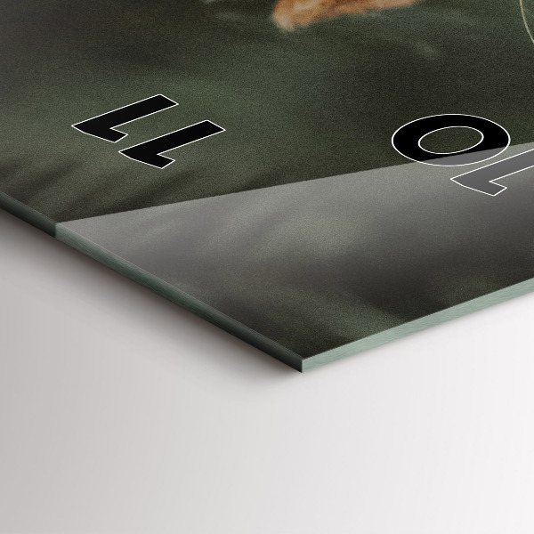 Orologio verticale in vetro Scoiattolo e natura selvaggia