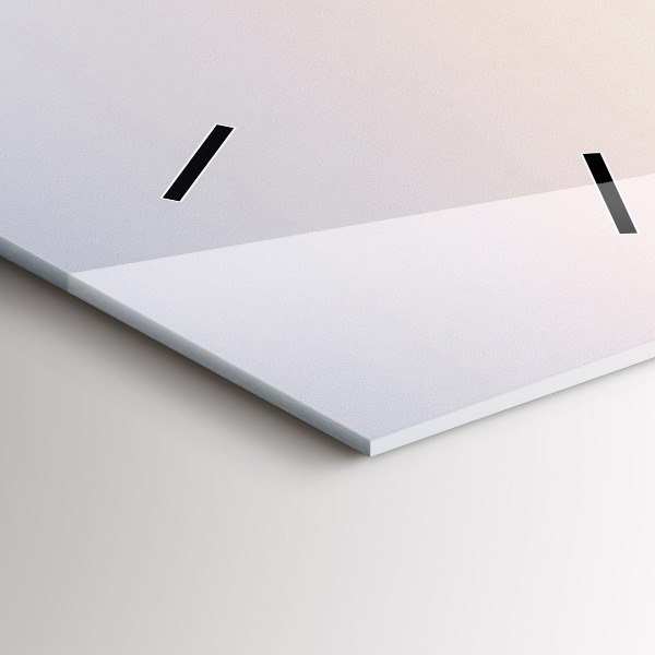 Orologio verticale in vetro Panorama di Varsavia