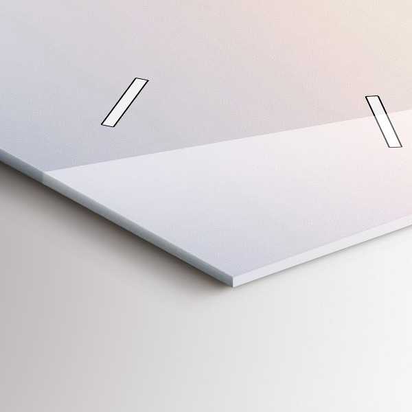 Orologio verticale in vetro Panorama di Varsavia