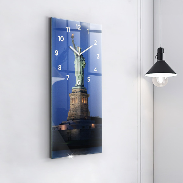 Orologio verticale in vetro Statua della Libertà New York
