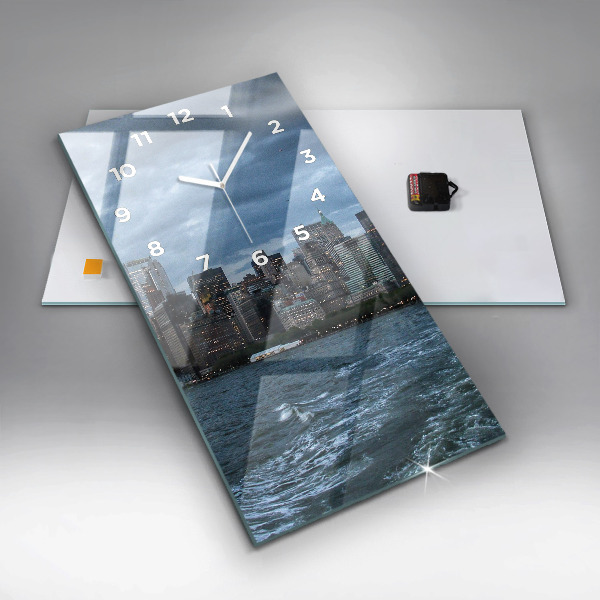 Orologio verticale in vetro Panorama di New York