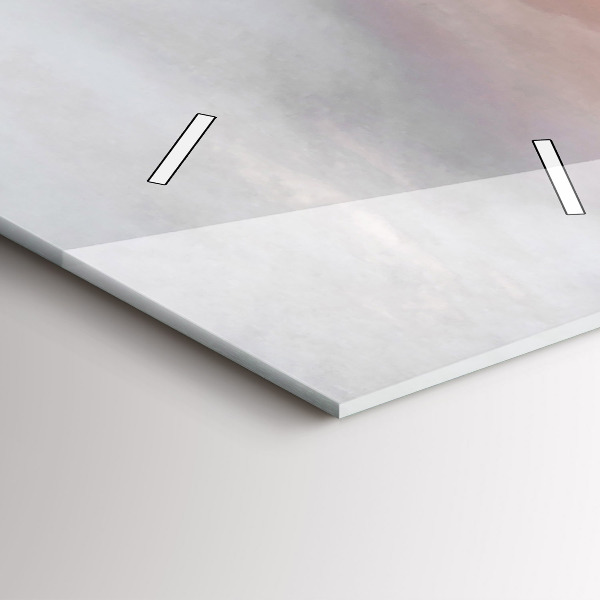 Orologio verticale in vetro Città al tramonto