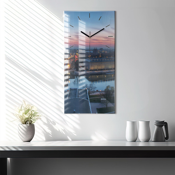 Orologio verticale Breslavia da un drone