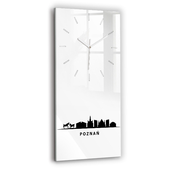 Orologio verticale Grafica panoramica di Poznan