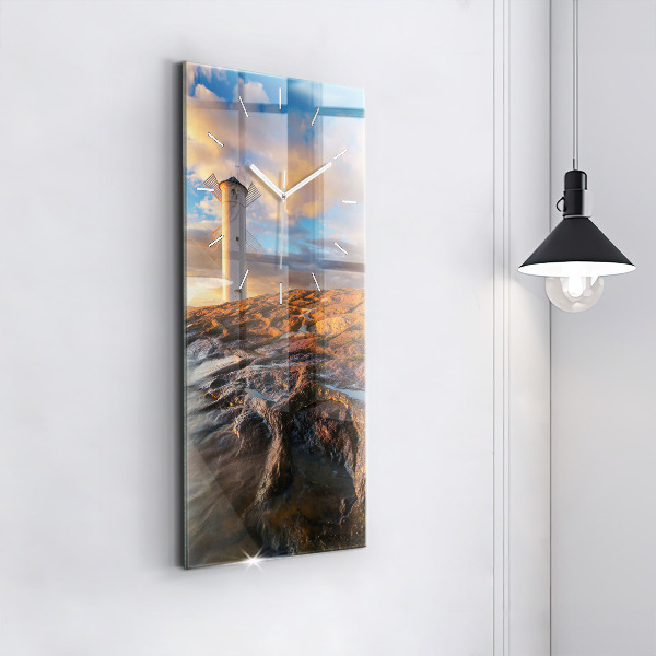 Orologio verticale Il Faro e il Mar Baltico