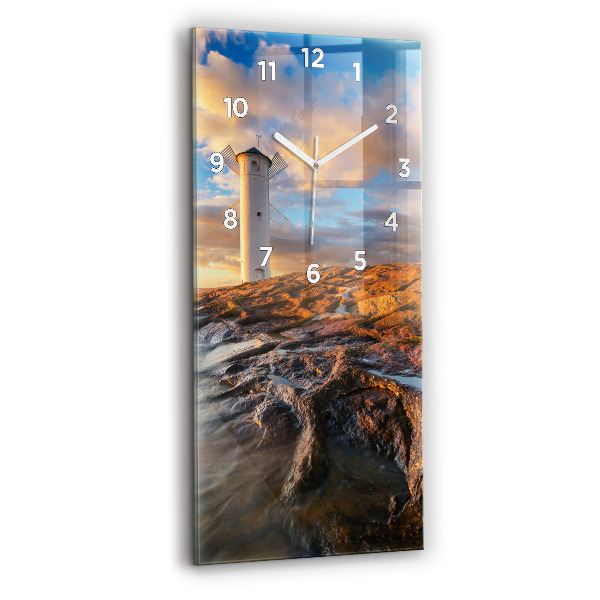 Orologio verticale Il Faro e il Mar Baltico