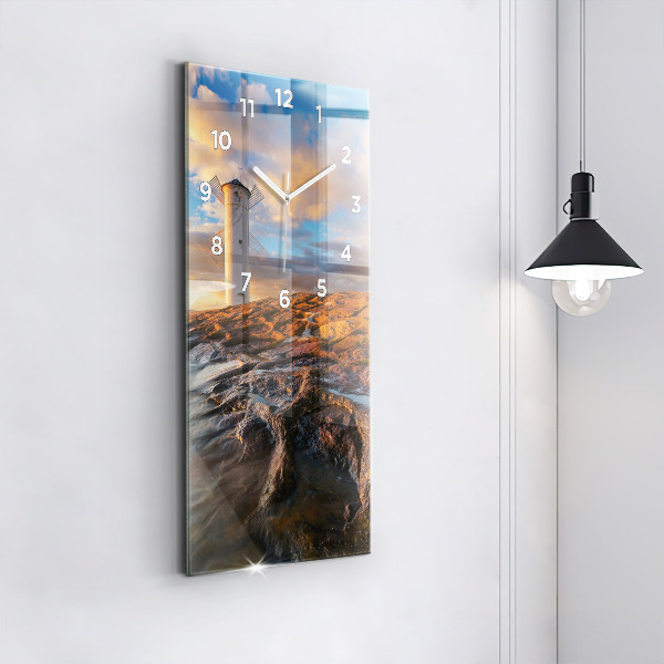 Orologio verticale Il Faro e il Mar Baltico