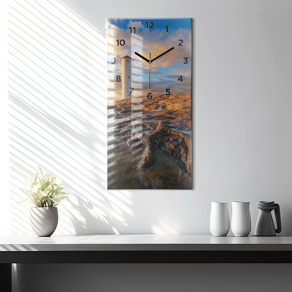 Orologio verticale Il Faro e il Mar Baltico