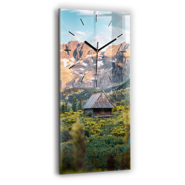 Orologio verticale in vetro Cottage nei Monti Tatra