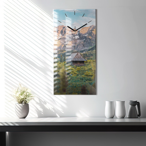 Orologio verticale in vetro Cottage nei Monti Tatra