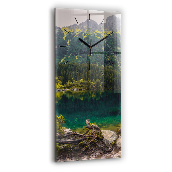 Orologio verticale in vetro Morskie Oko nei Monti Tatra