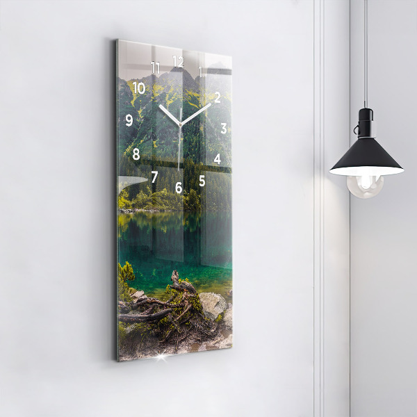 Orologio verticale in vetro Morskie Oko nei Monti Tatra