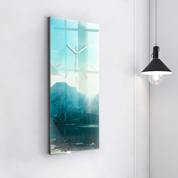 Orologio verticale in vetro Montagna e fiume in Polonia