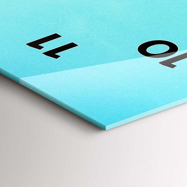 Orologio verticale in vetro Montagna e fiume in Polonia