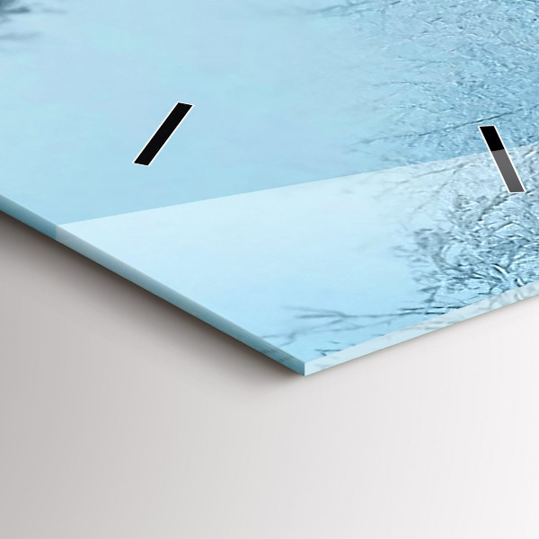 Orologio verticale in vetro Cervi sulle tracce