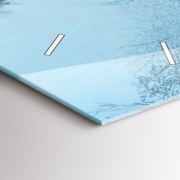 Orologio verticale in vetro Cervi sulle tracce