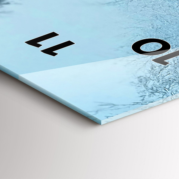 Orologio verticale in vetro Cervi sulle tracce