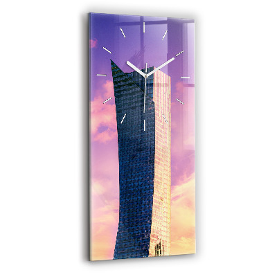 Orologio verticale in vetro Grattacielo a Varsavia