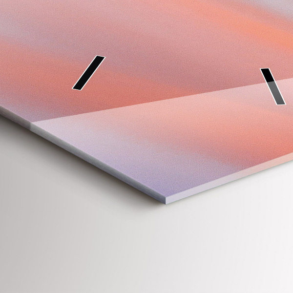 Orologio verticale in vetro Vista lago