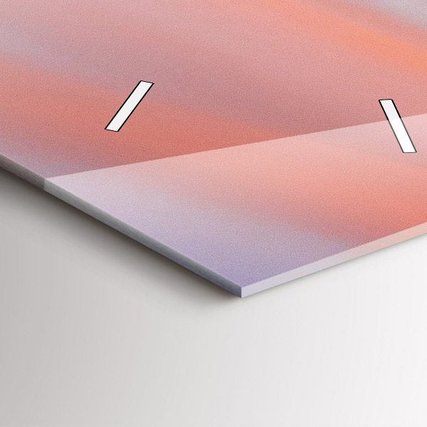 Orologio verticale in vetro Vista lago