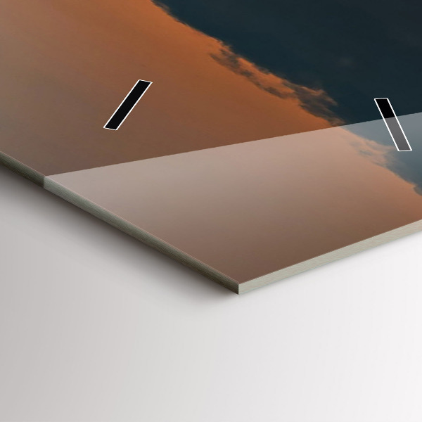 Orologio verticale in vetro Girasoli nel prato