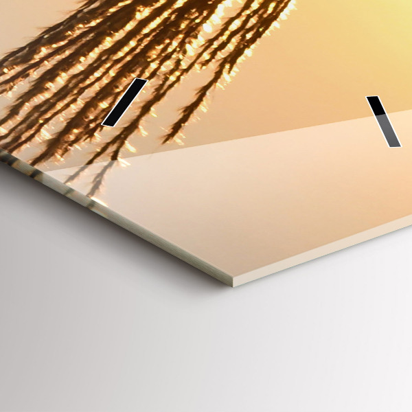 Orologio verticale in vetro Grano al sole dorato