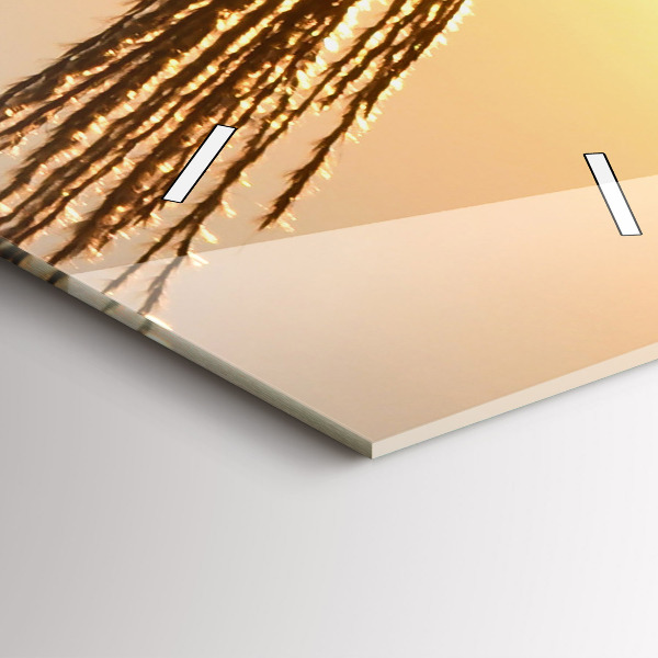 Orologio verticale in vetro Grano al sole dorato