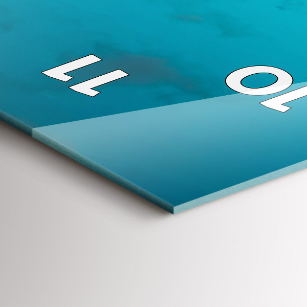 Orologio verticale in vetro Donna sulla strada