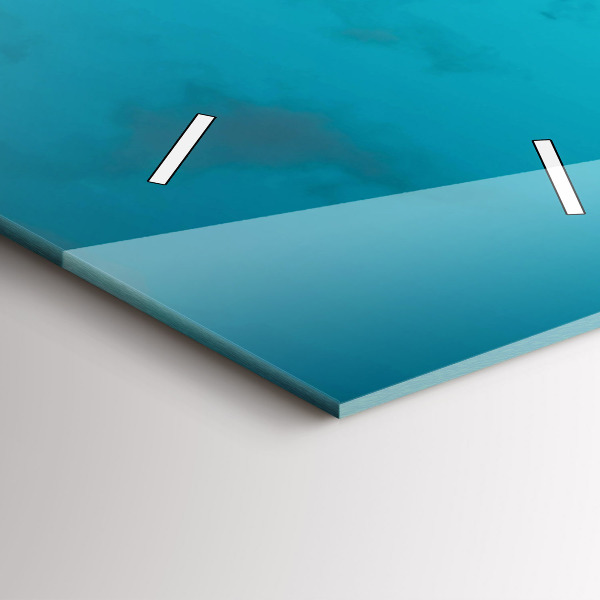 Orologio verticale in vetro Donna sulla strada