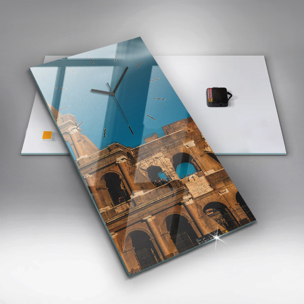 Orologio verticale in vetro Il Colosseo in Italia