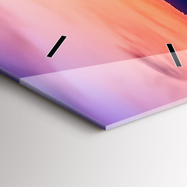 Orologio verticale in vetro L'iscrizione Ricordi