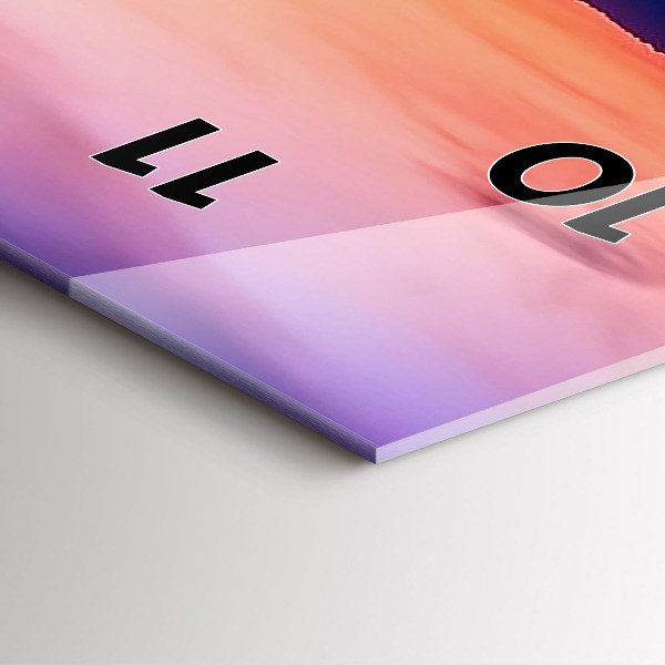 Orologio verticale in vetro L'iscrizione Ricordi