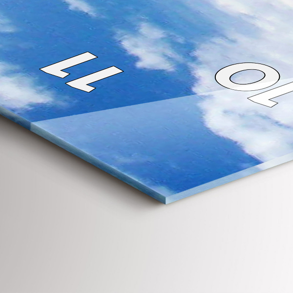 Orologio verticale in vetro Imbarcazione affondata