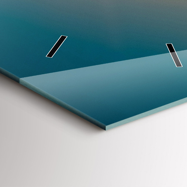 Orologio verticale in vetro Paesaggio dell'alba