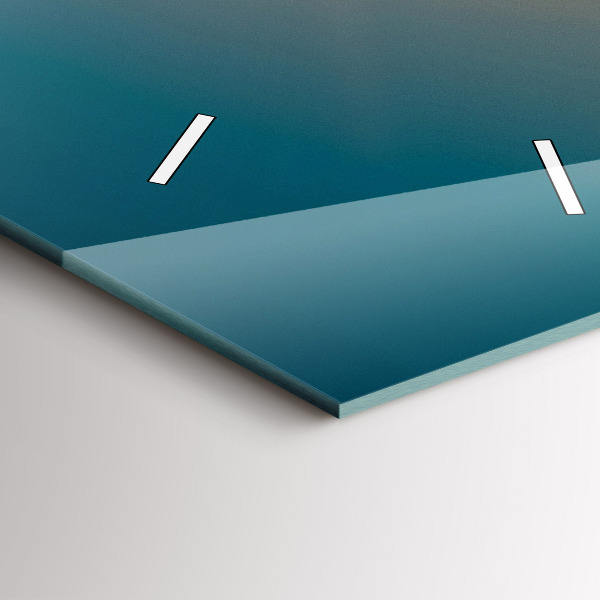 Orologio verticale in vetro Paesaggio dell'alba