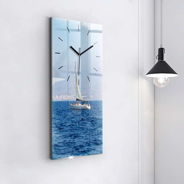 Orologio verticale in vetro Yacht a Tenerife