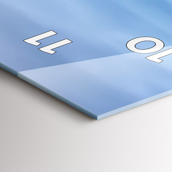 Orologio verticale in vetro Faro