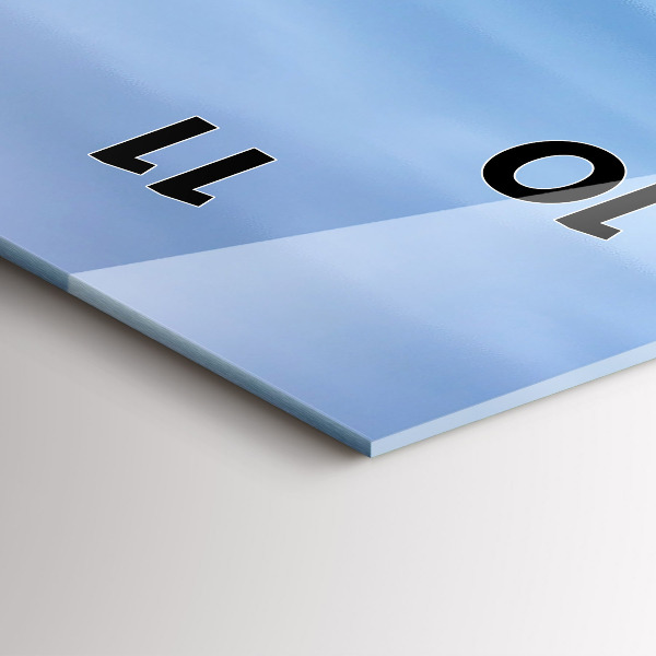 Orologio verticale in vetro Faro