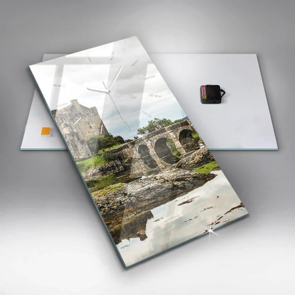 Orologio verticale in vetro Castello di Eilean Donan Scozia