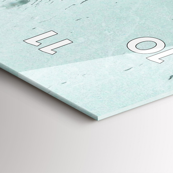 Orologio verticale in vetro Londra piovosa