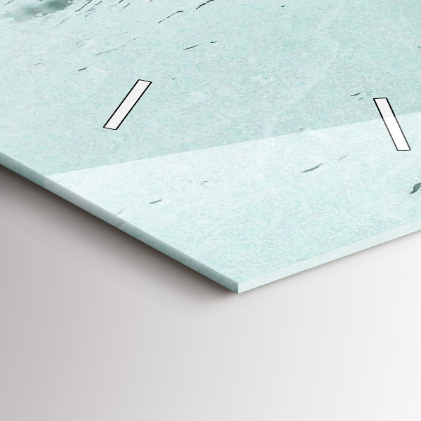 Orologio verticale in vetro Londra piovosa