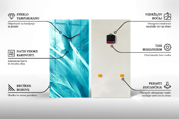 Orologio verticale in vetro Telefono pubblico