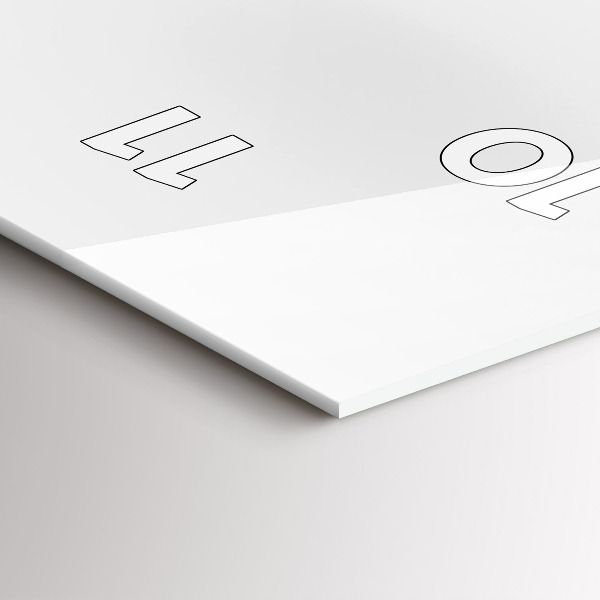 Orologio verticale in vetro Panorama della città