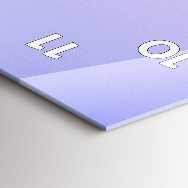 Orologio verticale in vetro Vista dei grattacieli degli USA