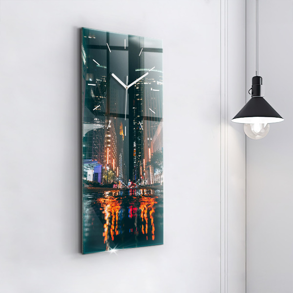 Orologio verticale in vetro L'Hilton Houston